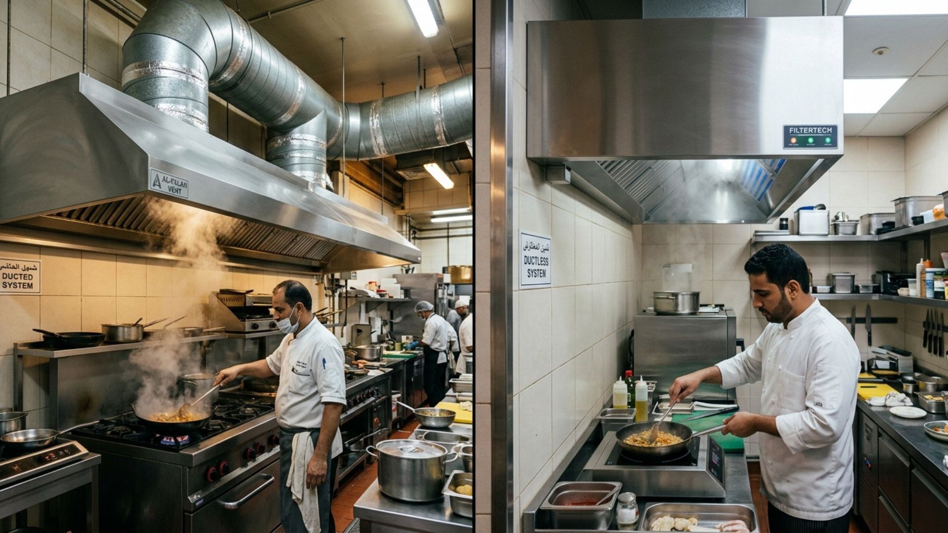 Ducted vs Ductless Kitchen Hood Systems
