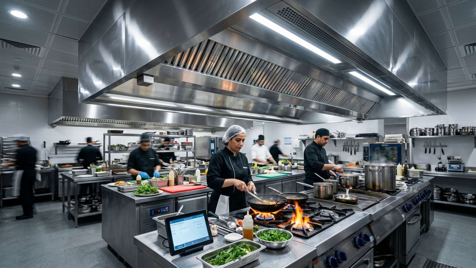 Stainless Steel Kitchen Hood Canopies